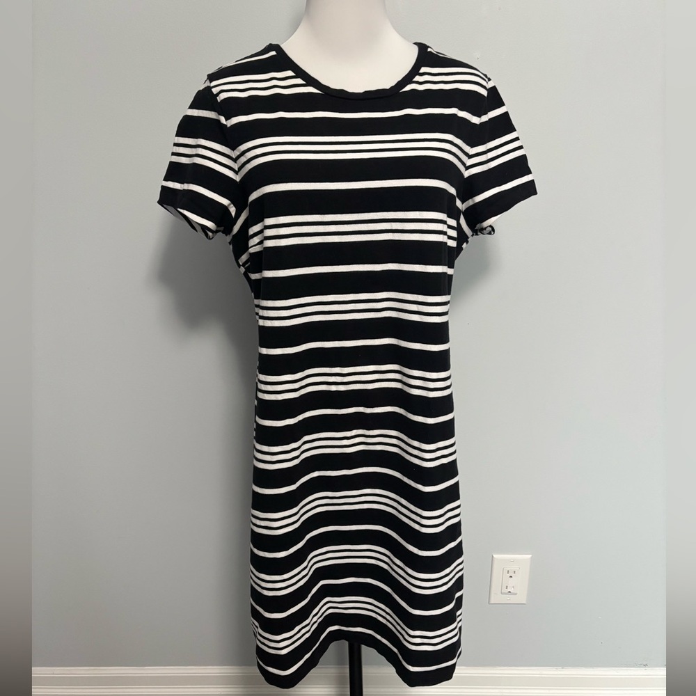 Black and White Striped Dress XL
